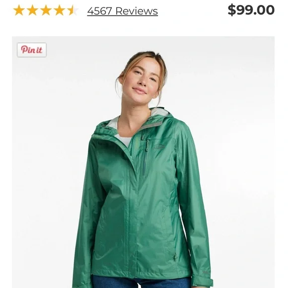 L.L. Bean Trail Model Rain Jacket - Picture 9 of 9